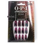 OPI xPRESS/ON Press On Nails, Up to 14 Days of Wear, Gel-Like Salon Manicure, Vegan, Sustainable Packaging, With Nail Glue, Short and Long Iconic Shades, Swipe Night Black Nail Polish