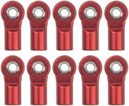 10Pcs ShareGoo M4 Ball Joint,M4 Tie Rod End 4mm Thread Ball Head Holder Link Compatible with Axial SCX10-II 90046 90047 D90 TRX-4 1/10 RC Crawler Car,L20mm