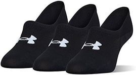 Under Armour Women's Breathe Lite Ultra Low Socks, Multipairs, Black (3-Pairs), Medium