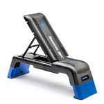 Reebok Adjustable Deck/Bench with Quick-Lock Foot Adjustment (Black/White)