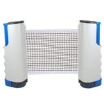 YUNAI Retractable Table Tennis Net, Ping Pong Net, Quick Installation, Suitable for Indoor & Outdoor (Fits Tables Up to 1.8m Wide and 5cm Thick)