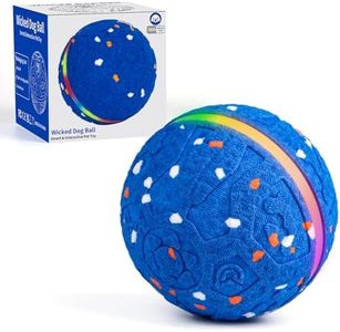 JEISOTHB Interactive Dog Toys Dog Ball, Durable E-TPU Material,3 Play Modes with Colorful Lights, Automatic Moving, Bouncing and Rotating for Medium and Large Dogs Indoor & Outdoor (Blue)