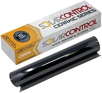 GAMA AUTOPARTS SOLARCONTROL Window Tint Car Film 40'' X 100FT Nano Ceramic Shade Roll Universal Fit Privacy 100% UV Sun Block and Scratch Resistant 90% IRR (5% Dark Shade)