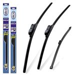 Fits Jaguar F-Pace 2015-onwards Set of 3 Windscreen Wiper Blades alca Germany Super Flat Front Rear 26"19"12" TL ASF2619TL13X