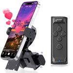 MILOUZ Remote Control Scrolling for Tiktok with Phone Stand,Page Turner for Kindle App E-Book,Bluetooth Camera Shutter Remote for iPhone, Android,iOS,iPad,Tablet(Black