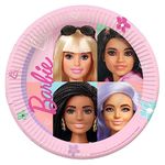 Amscan 9915482-66 - Barbie Sweet Life Kids Birthday Party Paper Plates - 8 Pack