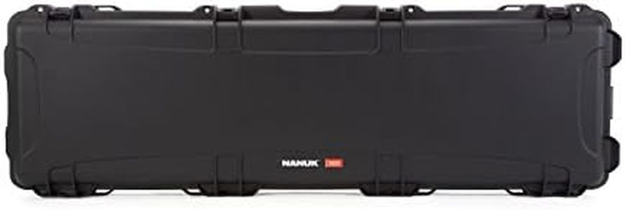 Nanuk 995 Waterproof Professional Rifle/Gun Case, Military Approved, Empty with Wheels- Black - Made in Canada