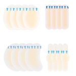 16Pcs Invisible Blister Plasters Bandages Hydrocolloid Gel Dressing Blister Cushion Pads Gel Blister Guard Blister Prevention Patches Waterproof Blister Protector Hydro Seal Band Aid for Heel Foot Toe