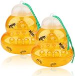 2 Pack Plastic Wasp Traps, Hanging 