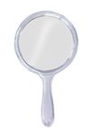 Foreign Holics Handle Mirror for Makeup for Women and Girls 1x-5x Zoom (1Pcs) (White)