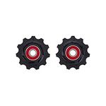 BBB Cycling, 2X 11-T RollerBoys Ceramic Derailleur Rear Jockey Wheel Pulleys, Campagnolo, SRAM, and Shimano Compatible, Bushings Included