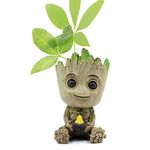 Groot Planter Pot - Succulents Flowerpot Baby Groot Bird Nest Shaped Guardians of The Galaxy-Action Figure for Plants & Pens Holder