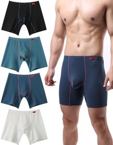 YuKaiChen Men's Pouch Underwear Performance No Ride Up Boxer Briefs, 4-pack01(n2405), Small