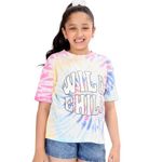 BONKIDS Girl's Regular Fit T-Shirt (BON9481_Tie and Dye