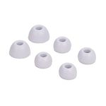 Replacement Silicone Tips Earbuds Buds Eartips Set for Beats Studio Buds Wireless Earphone Headphones,3 Pairs (White)