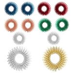 LLMSIX 12 Pieces Fidget Rings and Fidget Bracelet Acupressure Rings Sensory Rings Trichotillomania Fidget Toys Spike Ring Fidget Stress Relief Toys Set for Teens, Adults, Silent Stress Reducer