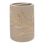 Sweet Home Collection Decorative Beautiful Designs Bath Décor, Concrete, Branches, Toothbrush Holder