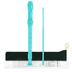 Mr.Power Soprano Recorder German Style C Key Recorders Present for Beginners Practice, Education, Performance, Ensemble Playing Perfect for Music Class (Green)