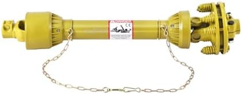 GarveeTech 1 3/8" Pto Drive Shaft & Slip Clutch, Spline Both Ends Pto Friction Clutch, Carburized Steel Tractor Slip Clutch for Bush Hog/Finish Mower/Rotary Cutter