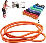 Rubberbanditz Pull Up Assist Resistance Bands | Heavy Duty Loop Exercise Bands for Powerlifting, Mobility, and Stretching | Travel Friendly Resistance Bands for Workout | Pack of 1 (Orange)