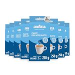 Lavazza,Caffè Decaffeinato, Ground Coffee, 8 Packs of 250 g, Ideal for Moka Pot, Filter Machine and French Press, Aromatic Notes of Dried Fruits, Arabica and Robusta, Intensity 3/10, Medium Roasting