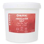 Hexeal Himalayan Pink Salt 5kg – 5kg Bucket of Fine, Food Grade Salt – Suitable for Seasoning & Cooking – 100% Natural Salts for Soothing Baths, Beauty & Cosmetics