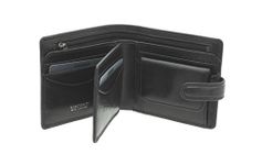 VISCONTI Tuscany Collection Arezzo Leather Wallet with RFID Protection TSC42 Black