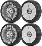 GICOOL HRR216 Lawn Mower Wheels, 2 Front Wheels 44710-VL0-L02ZB and 2 Rear 42710-VE2-M02ZE for Honda HRR216 HRS216 HRT216 Walk-behind Lawn Mower, 8 Inch Wheels, 4 Pack