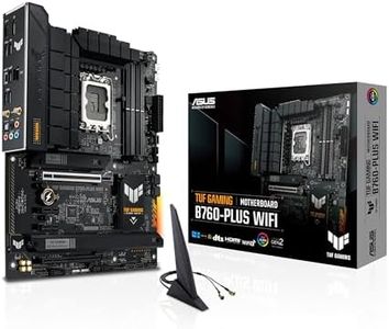 ASUS TUF GAMING B760-PLUS WIFI (13th and 12th Gen)LGA 1700 ATX motherboard with PCIe 5.0, 3xPCIe 4.0 M.2 slots,DDR5,2.5Gb LAN,USB 3.2 Gen 2x2 Type-C, front USB 3.2 Gen 2 Type-C, Thunderbolt 4, AEMP II