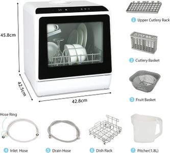 eklipt Table Top Dishwasher – Compact Countertop Dishwashing Machine