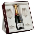 Bollinger Special Cuvee Brut Champagne in Gift Set With 2 Flutes NV 75 cl