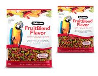 ZuPreem FruitBlend Flavor Pellets Bird Food for Large Birds, 3.5 lb (2-Pack) - Daily Blend Made in USA for Amazons, Macaws, Cockatoos