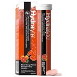 HydraLyte Effervescent Electrolyte Tablets - Blood Orange Flavoured, Pre-Workout and Post-Workout Hydration Solution to Enhance Performance and Maximize Recovery (20 Count)