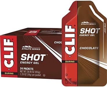 CLIF SHOT - Energy Gel - Chocolate Flavour - Non-GMO - Non-Caffeinated - Fast Carbs for Energy - High Performance & Endurance - Fast Fuel for Cycling and Running - 34g. (24 Count)