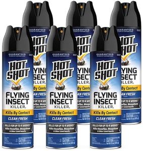 Hot Shot Flying Insect Killer 15 Ounces, Aerosol, Clean Fresh Scent (Pack of 6)