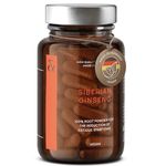 Siberian Ginseng Extract - 900mg Eleutherococcus Root Powder - Reduction of Tiredness & Fatigue - 60 Ginseng Capsules - Vegan - Made in Germany