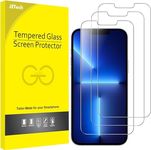 JETech Screen Protector Compatible with iPhone 13 and iPhone 13 Pro 6.1-Inch, Tempered Glass Film, 3-Pack