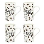 Priceless Homeware 550ml Large Ceramic Mug Microwave & Dishwasher Safe Hot Chocolate Cappuccino, Espresso,Latte, Hot Tea Mugs Set of 4 & 8 -Hot Cocoa Mugs (4Pcs Set - Coffee)