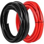 Shonsin 6 Gauge Silicone Wire 3ft Black & 3ft Red Separated, Ultra Flexible 6 AWG Welding Cable 3200 * 0.08mm Stranded Tinned Copper 600V 200℃ - RC, Battery, Car, Inverter