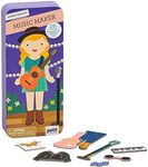 Petit Collage Magnetic Dress Up, Music Maker – Magnetic Game Board with Mix and Match Magnetic Pieces, Ideal for Ages 3+ – Includes 2 Scenes and 25 Creative Magnetic Pieces, Medium