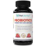 Petdentist Probiotics Powder for Cats and Dogs - For the Well-being of your Pets - 17 Strains, Supporting Healthy Digestion, Oral Care, Coat Health & Vitality - 90g