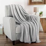 Lavish Home Collection Flannel Fleece Throw Blanket- for Couch, Home Décor, Bed, Sofa & Chair- Oversized 60” X 70”- Lightweight, Soft & Plush Microfiber in Desert Tan