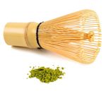 Bamboo Matcha Whisk - 100 Prong Matcha Bamboo Whisk Green Tea Powder Whisk Japanese Hand Made