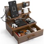 BarvA Wood Phone Stand Docking Station Organizer