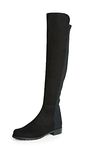 Stuart Weitzman Women's 5050 Over-The-Knee Boot,Black Suede,11 M US