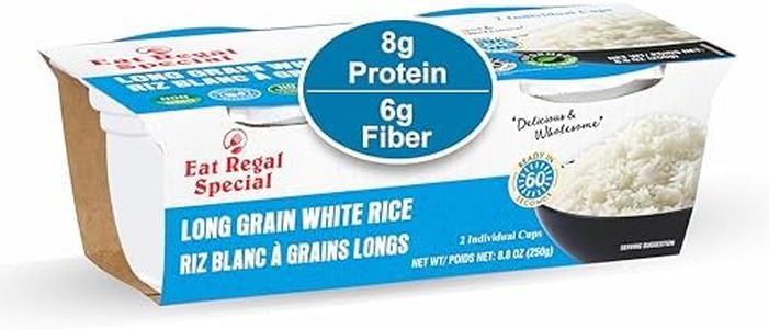 Eat Regal Special Long Grain White Rice, Ready in 55 Seconds, 2 Individual Cups, Pack of 6, 8.8 oz