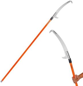 Sharpex 10 Ft Hand-Powered Pole Saw For Tree Trimming|6 To 10 Feet Long Extension Telescopic Manual Pruning Saw,Tree Branch Cutter For Long Trees,Yard Garden Patios|43Cm Long Sharp Curved Steel Blade