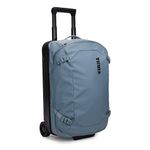 Thule Chasm Carry-On Wheeled Duffel, 40L Capacity, Durable Water-Resistant Recycled Materials, Wide Mouth Opening, Smooth Rolling Wheels, Durable Polycarbonate backpanel - Pond Gray