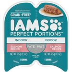 IAMS Perfect Portions Adult Wet Cat Food Grain Free Paté - Indoor - Salmon, 75g Tray (24 Pack)