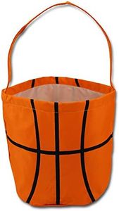 Sporty Basketball Halloween Trick or Treat Easter Basket Bucket Snack Bags Children Kids Practice